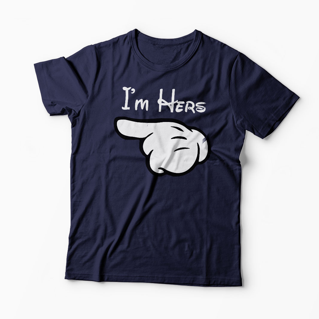 Set Tricou Familie - I'm His - I'm Hers - I'm Theirs - Bărbați-Bleumarin