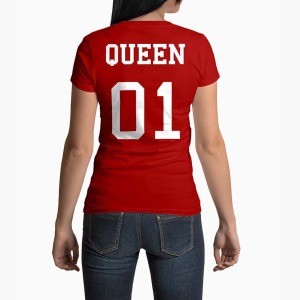 Tricou Femei Personalizat Queen 01 - Femei-Roșu