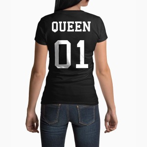 Tricou Femei Personalizat Queen 01 - Femei-Negru