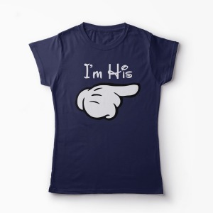 Set Tricou Familie - I'm His - I'm Hers - I'm Theirs - Femei-Bleumarin