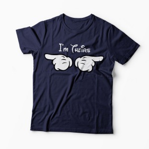 Set Tricou Familie - I'm His - I'm Hers - I'm Theirs - Copii-Bleumarin