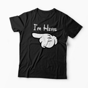 Set Tricou Familie - I'm His - I'm Hers - I'm Theirs - Bărbați-Negru