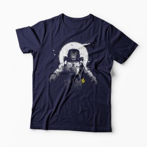 Tricou Astronaut Monkey Imprimat - Bărbați-Bleumarin