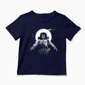 Tricou Astronaut Monkey Imprimat - Copii-Bleumarin