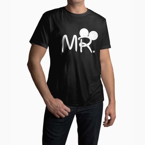 Tricou Barbati Personalizat Mr - Bărbați-Negru