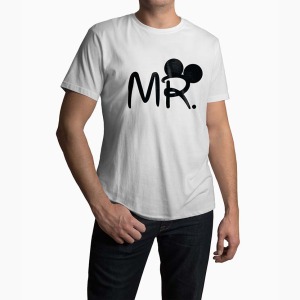 Tricou Barbati Personalizat Mr - Bărbați-Alb