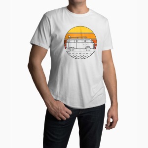 Tricou Barbati Personalizat Summer Trip - Bărbați-Alb