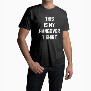 Tricou Barbati Personalizat This Is My Hangover T-Shirt - Bărbați-Negru