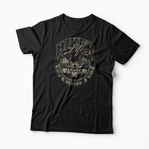 Tricou Biker Life - Bărbați-Negru