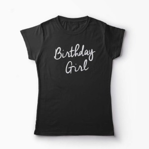 Tricou Birthday Girl - Femei-Negru