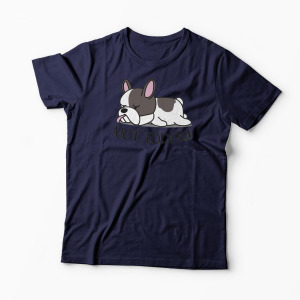 Tricou Bulldog Francez - Nu Azi - Bărbați-Bleumarin