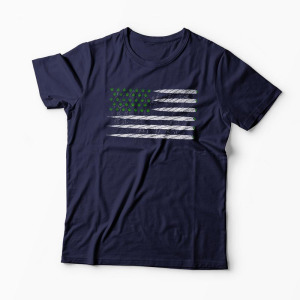 Tricou Cannabis Flag - Bărbați-Bleumarin