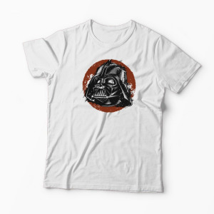 Tricou Casca Darth Vader - Star Wars - Bărbați-Alb