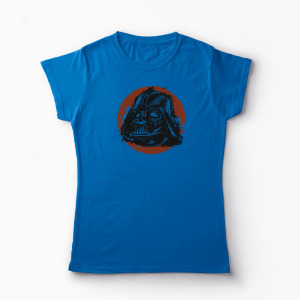 Tricou Casca Darth Vader - Star Wars - Femei-Albastru Regal