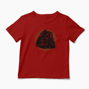 Tricou Casca Darth Vader - Star Wars - Copii-Roșu