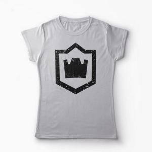 Tricou Clash Royale Logo - Femei-Gri