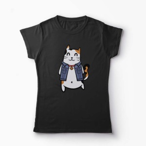 Tricou Cool Cat - Femei-Negru