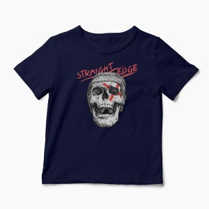 Tricou Craniu Edge - Copii-Bleumarin