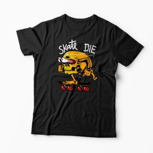 Tricou Craniu Skate or Die - Bărbați-Negru