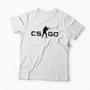 Tricou CS GO - Bărbați-Alb