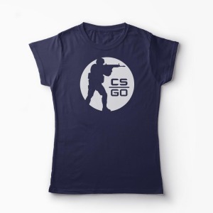 Tricou CS GO Logo - Femei-Bleumarin