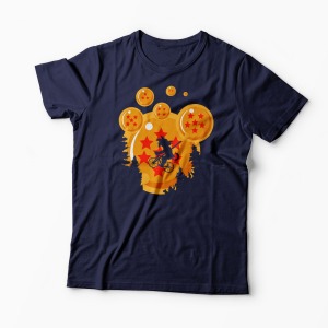 Tricou Dragon Ball Moon - Bărbați-Bleumarin