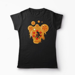 Tricou Dragon Ball Moon - Femei-Negru