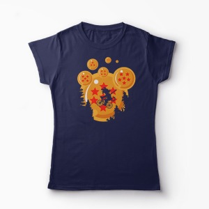 Tricou Dragon Ball Moon - Femei-Bleumarin