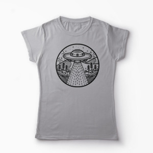 Tricou Extraterestru Ufo - Femei-Gri