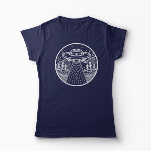 Tricou Extraterestru Ufo - Femei-Bleumarin