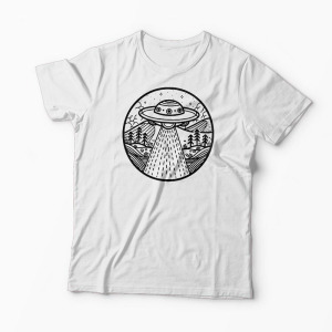 Tricou Extraterestru Ufo - Bărbați-Alb