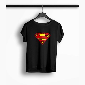 Tricou Femei Personalizat Supergirl logo - Femei-Negru