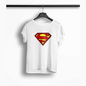 Tricou Femei Personalizat Supergirl logo - Femei-Alb