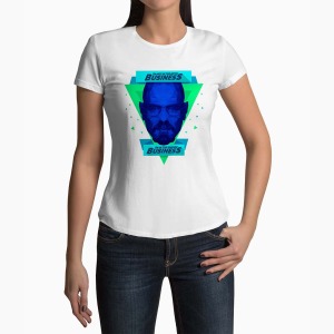 Tricou Femei Personalizat Walter White Breaking Bad - Femei-Alb