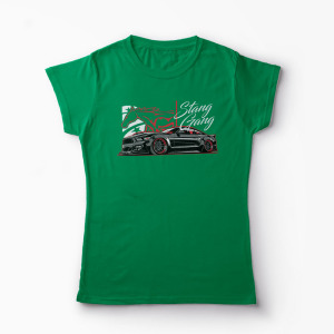 Tricou Ford Mustang Gang - Femei-Verde