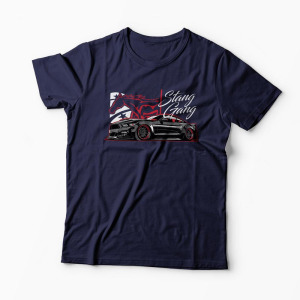 Tricou Ford Mustang Gang - Bărbați-Bleumarin