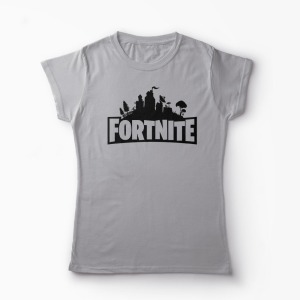 Tricou Fortnite - Femei-Gri