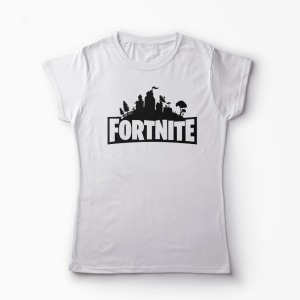 Tricou Fortnite - Femei-Alb