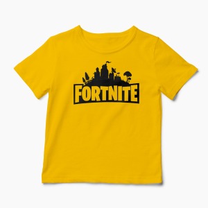 Tricou Fortnite - Copii-Galben