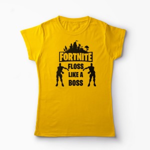 Tricou Fortnite Floss Like A Boss - Femei-Galben