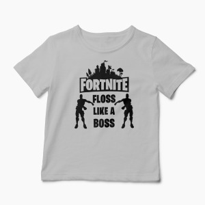 Tricou Fortnite Floss Like A Boss - Copii-Gri