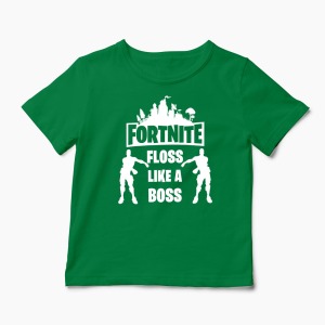 Tricou Fortnite Floss Like A Boss - Copii-Verde