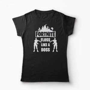 Tricou Fortnite Floss Like A Boss - Femei-Negru