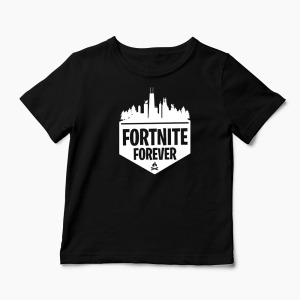 Tricou Fortnite Forever - Copii-Negru