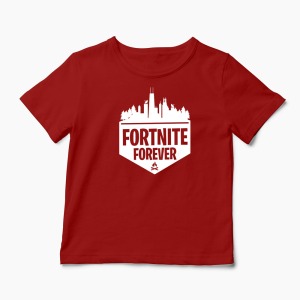 Tricou Fortnite Forever - Copii-Roșu