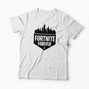 Tricou Fortnite Forever - Bărbați-Alb