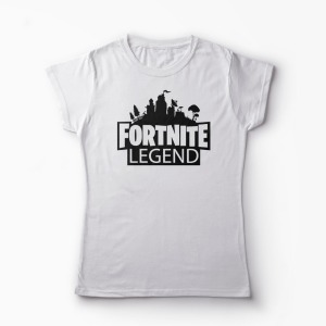 Tricou Fortnite Legend - Femei-Alb