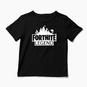 Tricou Fortnite Legend - Copii-Negru