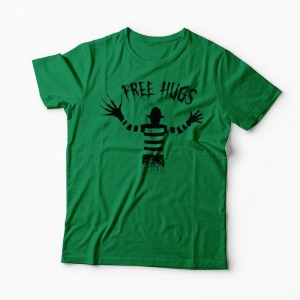 Tricou Freddy Krueger Free Hugs - Bărbați-Verde