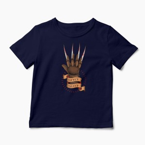 Tricou Freddy Krueger Never Sleep - Copii-Bleumarin